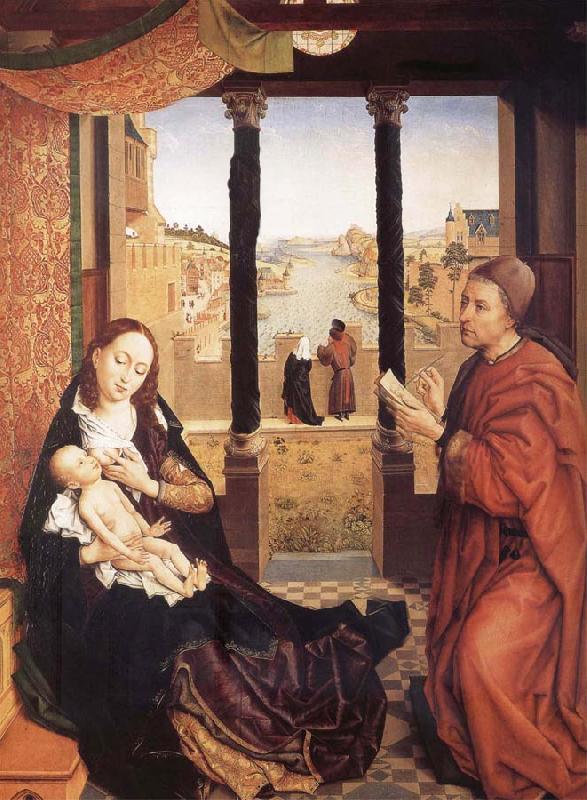 Rogier van der Weyden San Lucas Painting to the Virgin one oil painting image